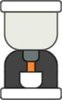 Coffee Maker Color Icon in Flat Style. vector