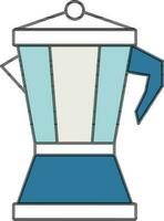 Vector Illustration of Colorful Coffee Pot.