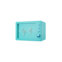 oximeter medical device 3d icon render png