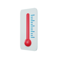 3d tolkning medicinsk termometer isolerat illustration png