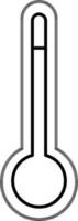 Thermometer Icon In Flat Style. vector