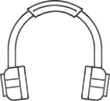 Isolated Headphone Icon in Flat Style. vector
