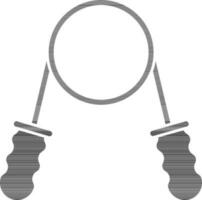 Hand Gripper Icon In Gray And White Color. vector