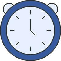 Stopwatch Icon In Blue Color. vector