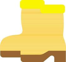 Vector Illustration of Yellow Boot.