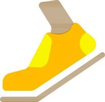 Running Shoes Icon in Flat Style. vector