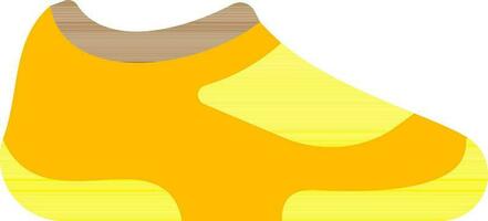 Yellow Shoes Icon on White Background. vector