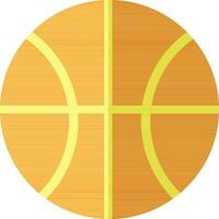 Round ball in yellow and orange color. vector