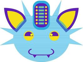 Flat style meowth icon. vector