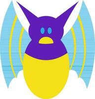 Character of a bat icon. vector