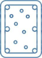 plano estilo de billar o piscina mesa icono en azul describir. vector