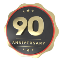 contento anniversario logo 3d rendere png