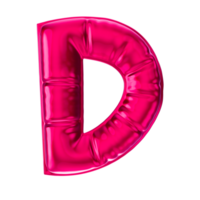 d rosso Palloncino font 3d rendere png