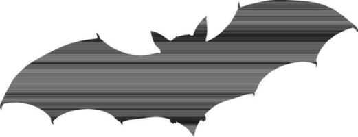 Silhouette of halloween bat icon. vector