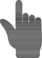 Isolated illustration of pointing hand gesture. vector