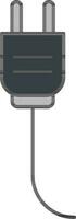 Isolated Plug Icon in Grey Color. vector