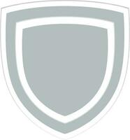 Blank gray tag or label. vector