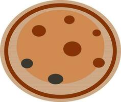 Flat illustration of cookie symbol. vector