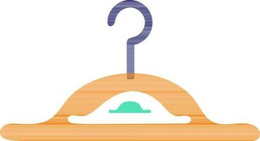 Isolated hanger in flat style. vector