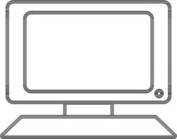 Flat style computer screen icon. vector