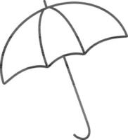 Flat illustration of an Umbrella. vector