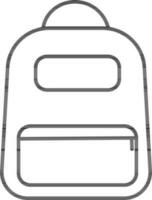 Travel Bag sign or symbol. vector