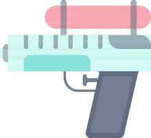 ilustración de agua pistola icono en rosado y azul color. vector