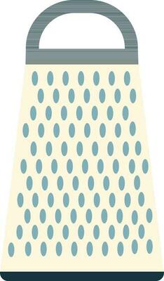 Shower with water drops in flat style.
