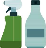 Flat illustration of spray bottle icon. vector