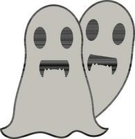 Vector Illustration of Two Ghost.