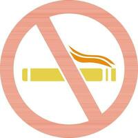 No de fumar firmar o símbolo. vector