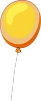 Flat illustration of a flying balloon. vector