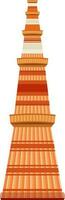 Qutub Minar tower in New Delhi. vector