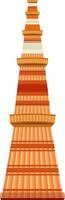 Qutub Minar tower in New Delhi. vector