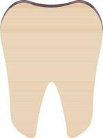 Illustration of tooth icon in color for human body. vector