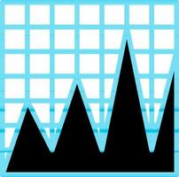 plano estilo Estadísticas gráfico o infografía icono. vector