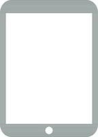 Flat illustration of a digital tablet. vector