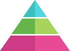 Flat style triangle shape abstract element illustration. vector