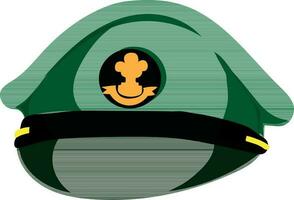 indio Ejército soldado gorra icono. vector