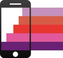 Colorful infographic banners with smartphone. vector