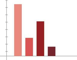 Illustration of bar chart. vector