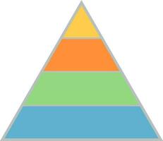 Triangle infographic element. vector