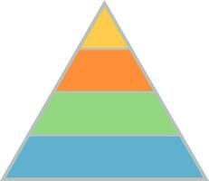 Triangle infographic element. vector