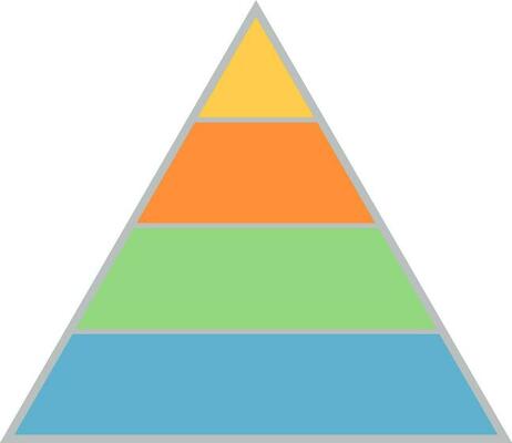 Triangle infographic element.