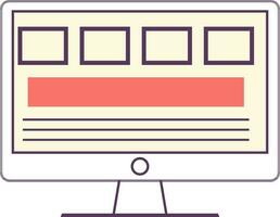 Responsive web design sign or symbol. vector
