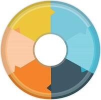 Circle infographic element for Business. vector