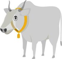 Flat illustration of a cow. vector