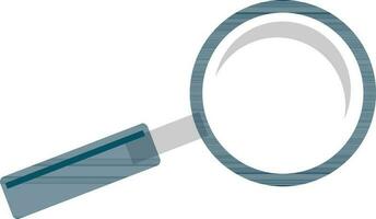 Flat illustration of magnifying glass, Search symbol. vector