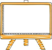 Flat illustration of projection screen. vector