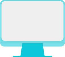 Flat illustration of desktop computer. vector